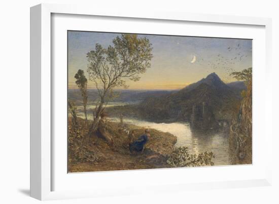 Classical River Scene-Samuel Palmer-Framed Art Print