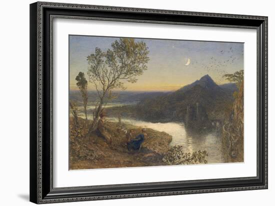 Classical River Scene-Samuel Palmer-Framed Art Print