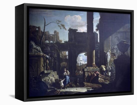 Classical Ruins and Figures-Sebastiano Ricci-Framed Premier Image Canvas