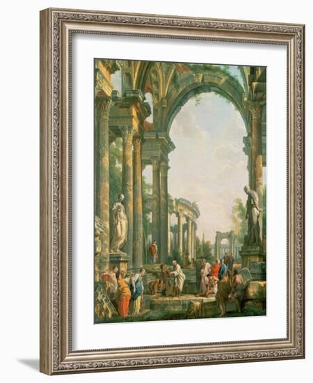 Classical Ruins-Giovanni Paolo Pannini-Framed Giclee Print