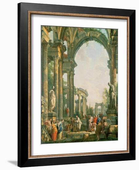 Classical Ruins-Giovanni Paolo Pannini-Framed Giclee Print