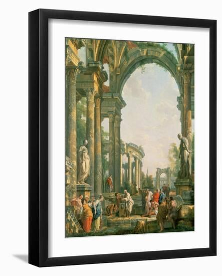 Classical Ruins-Giovanni Paolo Pannini-Framed Giclee Print