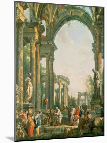 Classical Ruins-Giovanni Paolo Pannini-Mounted Giclee Print