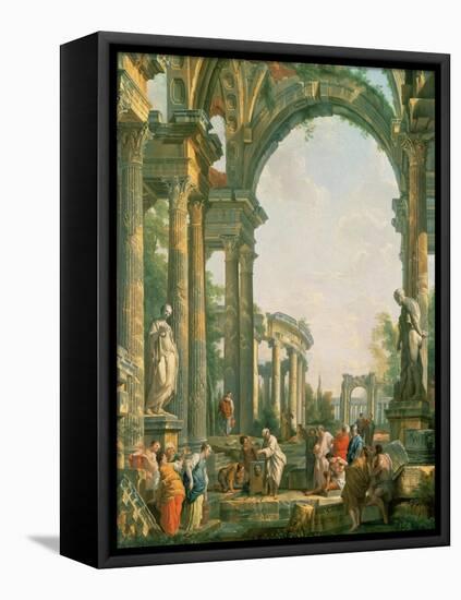 Classical Ruins-Giovanni Paolo Pannini-Framed Premier Image Canvas