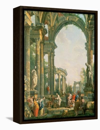 Classical Ruins-Giovanni Paolo Pannini-Framed Premier Image Canvas