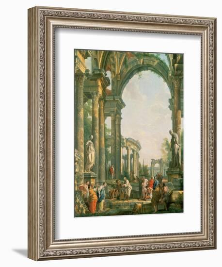 Classical Ruins-Giovanni Paolo Pannini-Framed Giclee Print