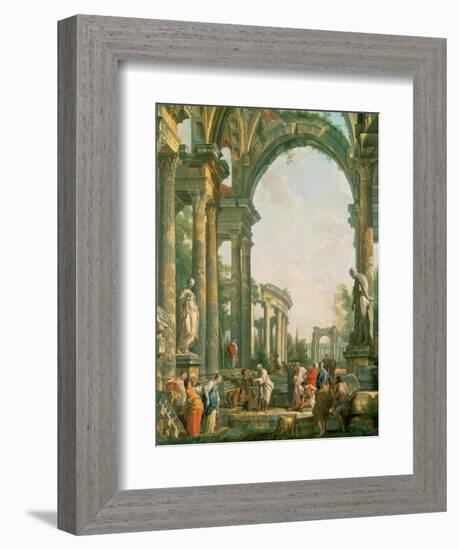 Classical Ruins-Giovanni Paolo Pannini-Framed Giclee Print