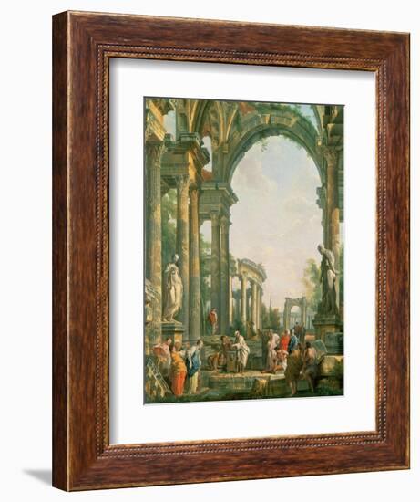 Classical Ruins-Giovanni Paolo Pannini-Framed Giclee Print