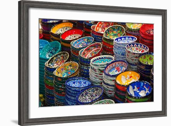 Classical Turkish Ceramics On The Market-swisshippo-Framed Photographic Print