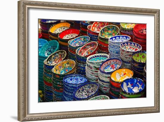 Classical Turkish Ceramics On The Market-swisshippo-Framed Photographic Print