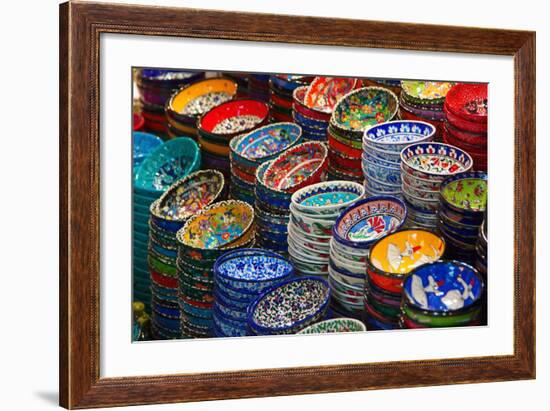 Classical Turkish Ceramics On The Market-swisshippo-Framed Photographic Print