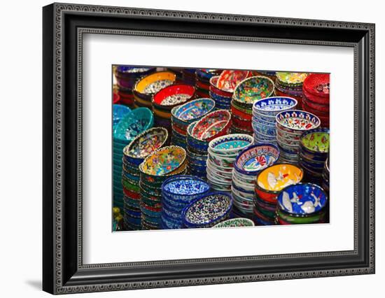 Classical Turkish Ceramics On The Market-swisshippo-Framed Photographic Print