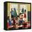 "Classroom Christmas", December 8, 1951-John Falter-Framed Premier Image Canvas