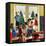 "Classroom Christmas", December 8, 1951-John Falter-Framed Premier Image Canvas