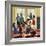 "Classroom Christmas", December 8, 1951-John Falter-Framed Giclee Print