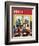 "Classroom Christmas" Saturday Evening Post Cover, December 8, 1951-John Falter-Framed Giclee Print