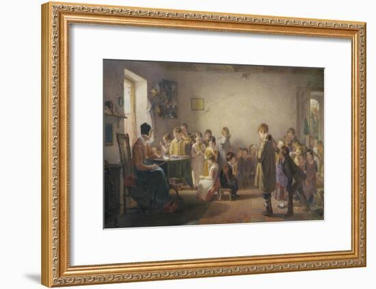 Classroom Recital-Thomas Webster-Framed Giclee Print