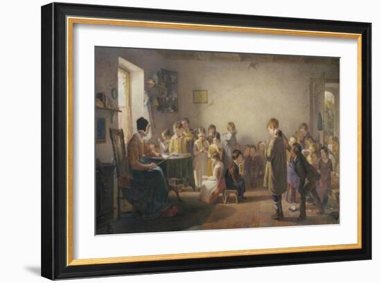 Classroom Recital-Thomas Webster-Framed Giclee Print