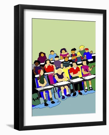 Classroom-Diana Ong-Framed Giclee Print