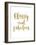 Classy Fabulous Gold White-Amy Brinkman-Framed Giclee Print