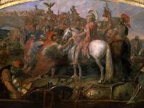 Julius Caesar, 100-44 BC Roman general, Sending Roman Colony to Carthage-Claude Audran the Younger-Mounted Giclee Print
