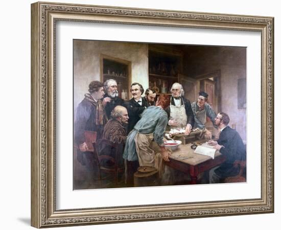 Claude Bernard, The Father Of Modern Physiology, With His Pupils-Thomas Eakins-Framed Art Print