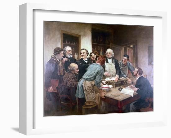Claude Bernard, The Father Of Modern Physiology, With His Pupils-Thomas Eakins-Framed Art Print