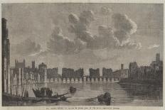 View of Old London Bridge from the West-Claude de Jongh-Giclee Print