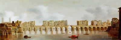 View of London Bridge, C.1632 (Oil on Panel)-Claude de Jongh-Giclee Print