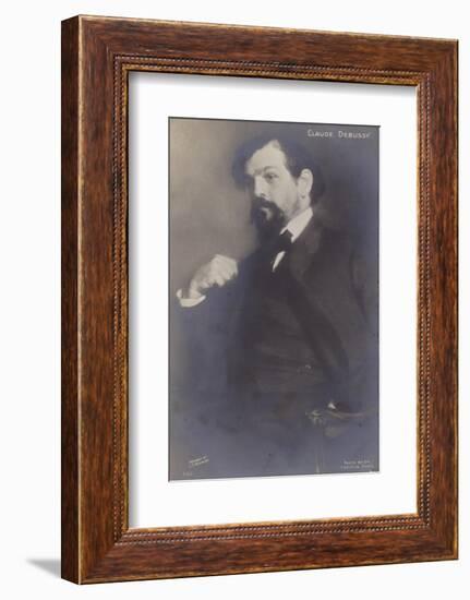 Claude Debussy, French Composer (1862-1918)-Jacques-emile Blanche-Framed Photographic Print