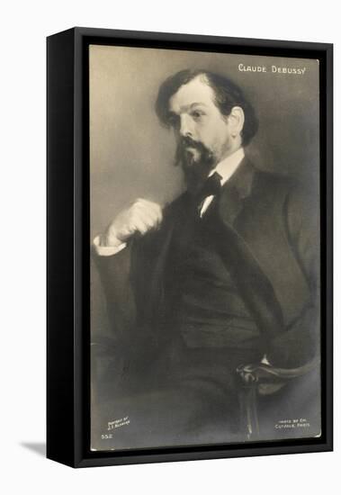 Claude Debussy French Composer-Jacques-emile Blanche-Framed Premier Image Canvas