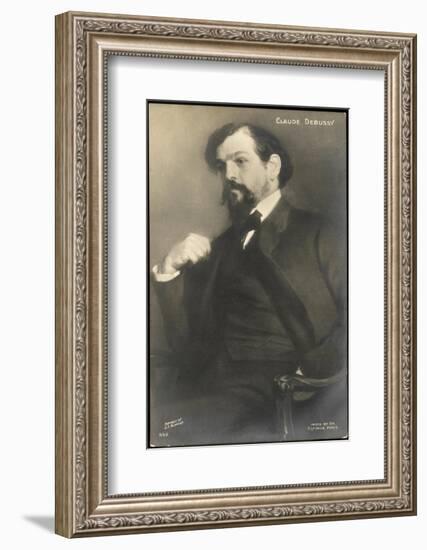 Claude Debussy French Composer-Jacques-emile Blanche-Framed Photographic Print