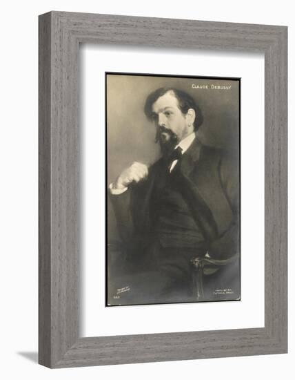 Claude Debussy French Composer-Jacques-emile Blanche-Framed Photographic Print