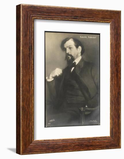 Claude Debussy French Composer-Jacques-emile Blanche-Framed Photographic Print