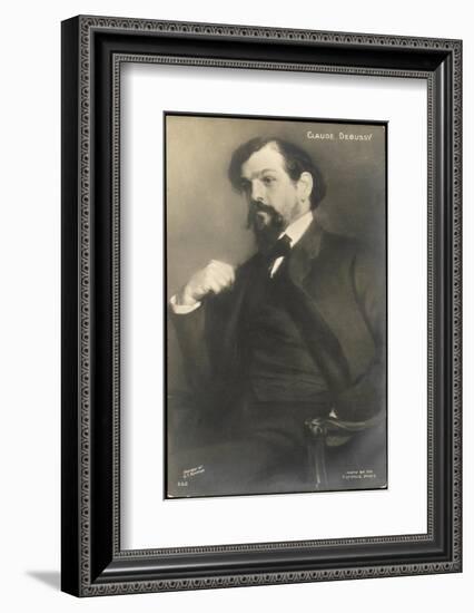 Claude Debussy French Composer-Jacques-emile Blanche-Framed Photographic Print