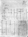Score Sheet of Act 1 of 'Pelleas and Melisande', 1902-Claude Debussy-Giclee Print
