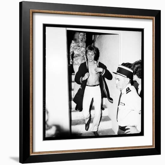 Claude François, Backstage-Therese Begoin-Framed Photographic Print