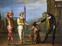 Tombeaux of Maitre Andre, Scene from Commedia Dell'Arte-Claude Gillot-Giclee Print