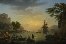 The Construction of a Road, 1774-Claude Joseph Vernet-Giclee Print
