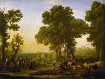 Landscape with Peasants Returning with Their Herds, c.1637-Claude Lorrain-Giclee Print