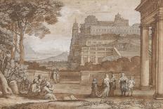 Fete villageoise (village festival). (1639) Inv. 4714.-Claude Lorrain-Giclee Print