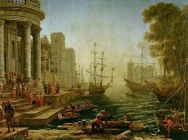 Queen Esther Approaching the Palace of Ahasuerus, 1658-Claude Lorrain-Giclee Print