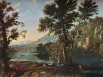 Landscape with Peasants Returning with Their Herds, c.1637-Claude Lorrain-Giclee Print