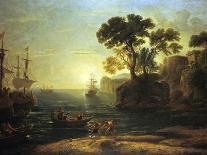 Port De Mer Au Soleil Couchant (Sea Port with Setting Sun), 1639-Claude Lorraine-Giclee Print