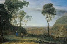 Youth Playing a Pipe in a Pastoral Landscape-Claude Lorraine-Giclee Print