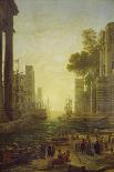 Embarkation of St. Paula Romana at Ostia, 1639/40-Claude Lorraine-Giclee Print