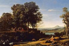 Landscape With the Embarkment of Saint Paula Romana In Ostia, 1639-1640-Claude Lorraine-Premier Image Canvas