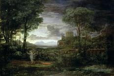 Landscape with Christ Preaching the Sermon on the Mount-Claude Lorraine-Giclee Print