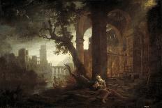 Landscape with Jacob Wrestling with the Angel, or Night, 1672-Claude Lorraine-Giclee Print