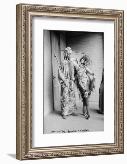 Claude McKay and Baroness Von Freytag-Loringhoven, c.1915-null-Framed Photographic Print